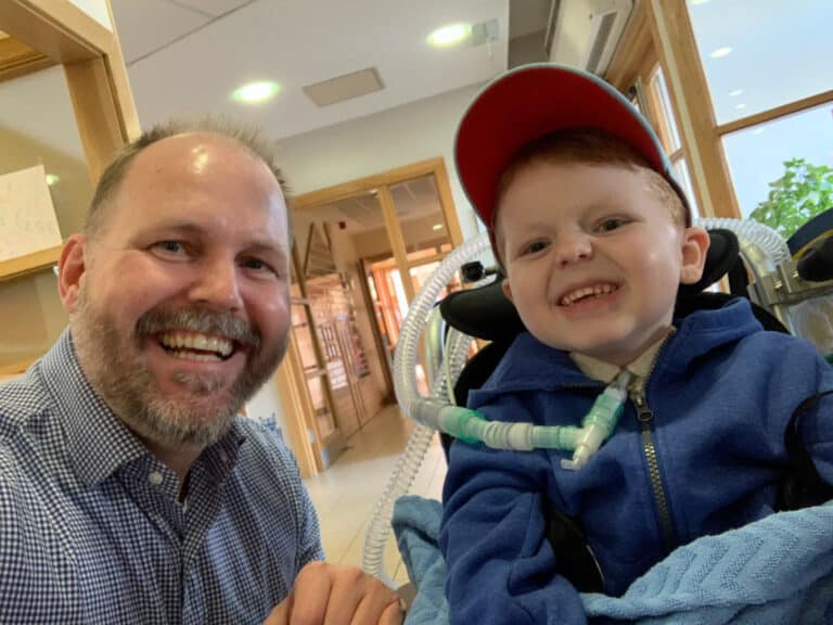 Photo with Kian at RMHC House