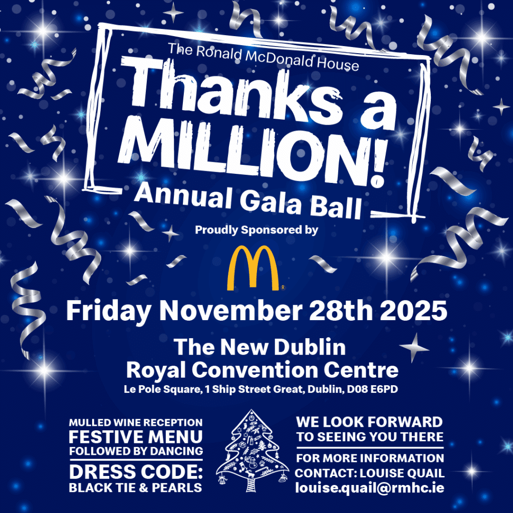RMHC Ireland Thanks a Million Gala Ball 2025 web image